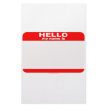 Hello my name is BLANK copy Stationery Design
