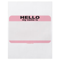 Hello my name is BLANK PINK copy Flyers