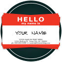 hello my name is : business cards