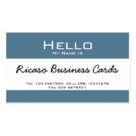 Hello My Name Is Business Card Templates