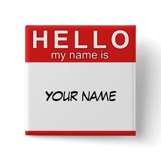 Hello My Name is Button button