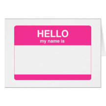 Hello, My Name is Card