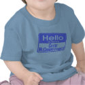 Hello My Name is Cutie McCrappypants t-shirts