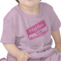 Hello My Name Is Cutie McCrappypants t-shirts