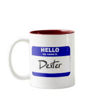 Hello My Name Is Dexter (Blue) Mug