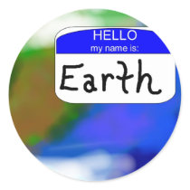 Hello, My Name is Earth stickers