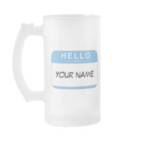 Hello My Name is Frosted Mug