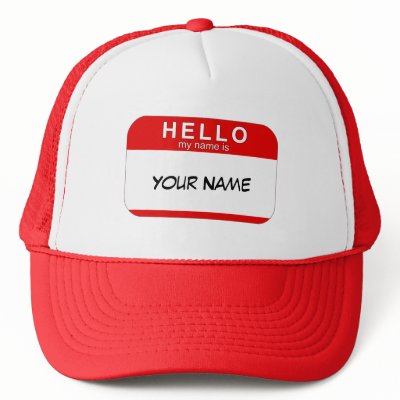 Hello My Name is Hat by HelloStickers