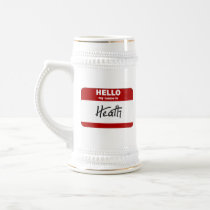 Hello My Name Is Heath (Red) mugs