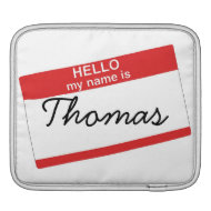 Hello My Name Is... iPad Case rickshawsleeve