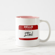 Hello My Name Is Itzel (Red) Mug