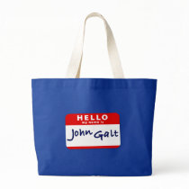 Hello My Name is John Galt bags by AmericanElephant Hello My Name is John Galt bags