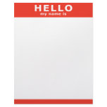 hello my name is... letterhead template