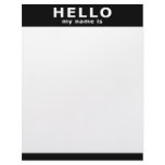 hello my name is... letterhead