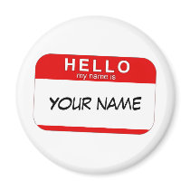 Hello My Name is Magnet by HelloStickers Hello My Name is Magnet