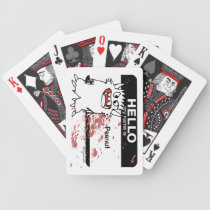 Hello My Name is Peanut Monster Playing Cards playing cards