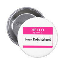 Hello, My Name is Pinback Button