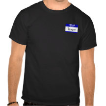 Hello My Name Is Reagan (Blue) T Shirt