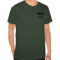 Hello My Name Is Rebekah (Blue) t-shirts