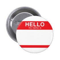 Hello My Name Is - Red buttons