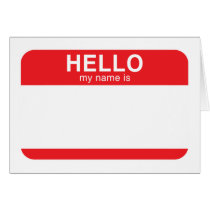 Hello My Name Is - Red cards