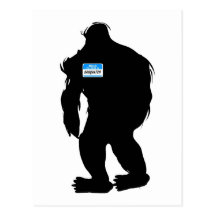 Hello-My Name Is Sasquatch Postcards