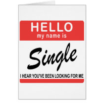 Hello My Name Is Single cards