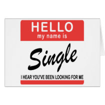 Hello My Name Is Single cards