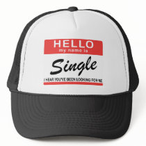 Hello My Name Is Single hats by fashionfiles Hello My Name Is Single hats