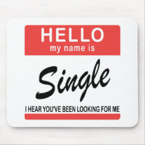Hello My Name Is Single mousepads by fashionfiles Hello My Name Is Single mousepads