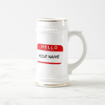 Hello My Name is Stein Mugs