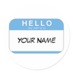 Hello My Name is Sticker