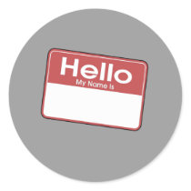 Hello my name is stickers