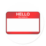 Hello My Name Is... Sticker