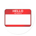 Hello My Name Is... stickers
