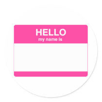 Hello, My Name is Sticker