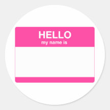 Hello, My Name is Sticker