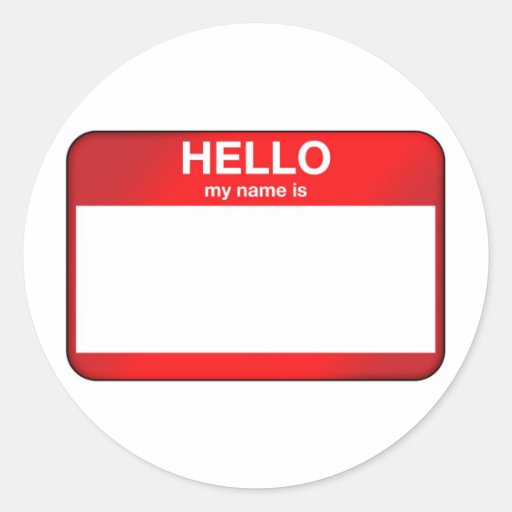Hello My Name Is... Sticker