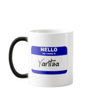 Hello My Name Is Yaritza (Blue) mugs