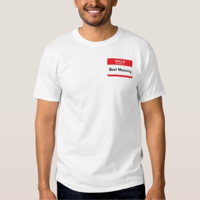 Hello, my name is  your text  tee shirt