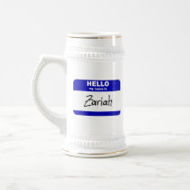 Hello My Name Is Zariah (Blue) mugs
