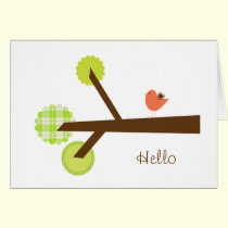Hello Note Card cards