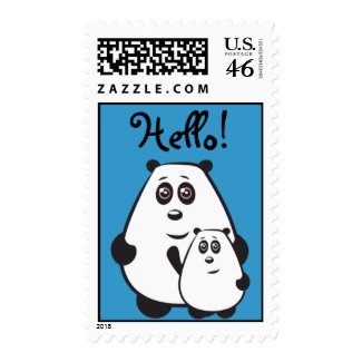 Hello Pandas Stamps