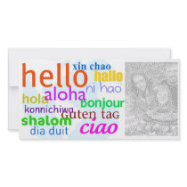 Hello Personalized Photo Card