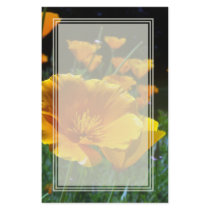 Hello Poppies Blank Stationery
