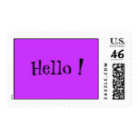 Hello ! Postage Stamp