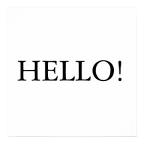 hello! posters