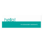 Hello! Profile Business Card