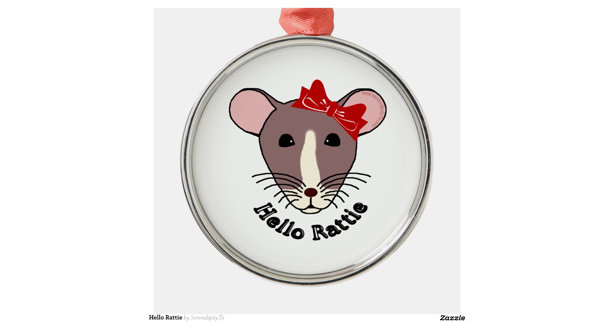 hello rattie round metal christmas ornament zazzle hello rattie round metal christmas ornament zazzle
