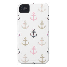 Hello Sailor! Retro Vintage Girly Nautical Anchors iPhone 4 Cover